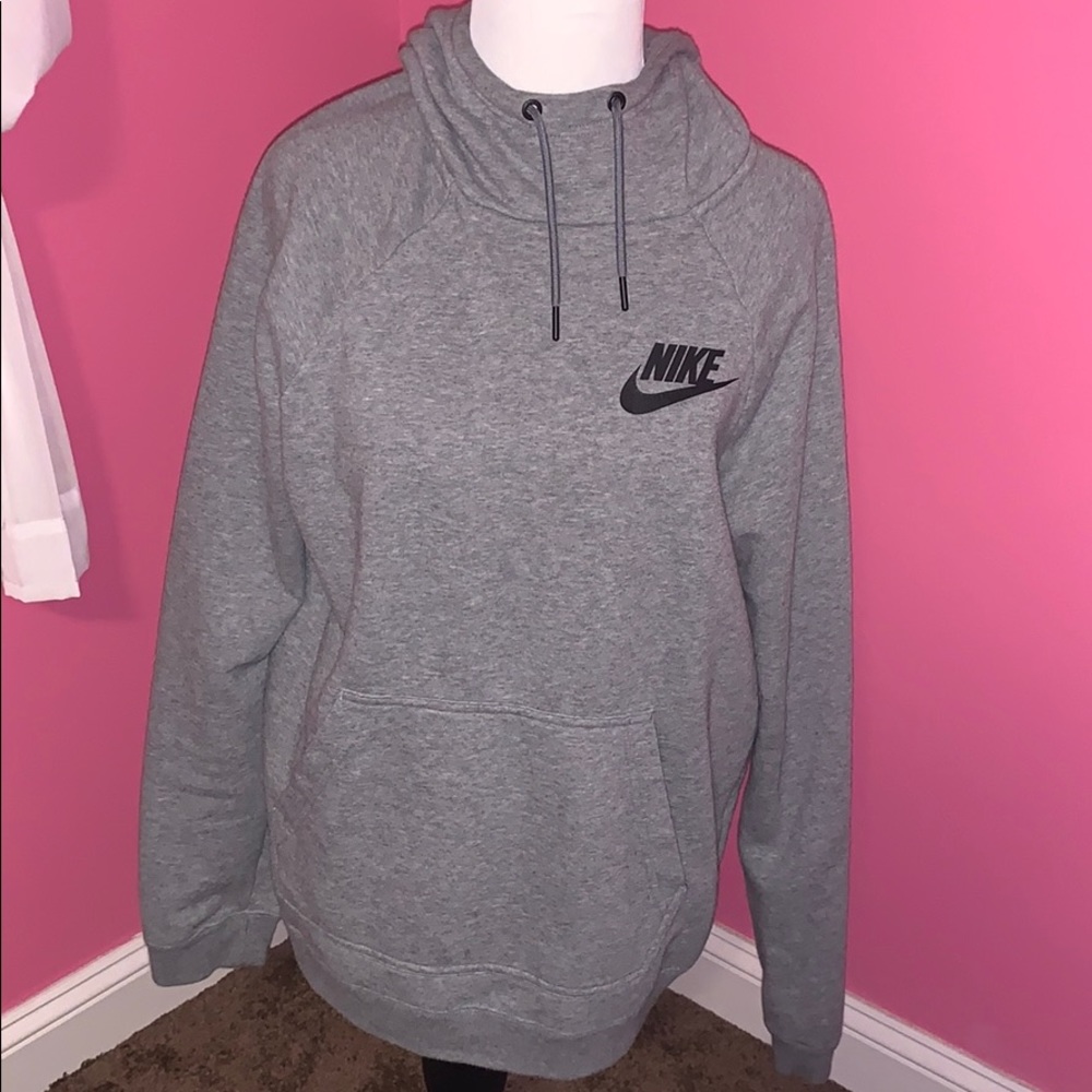 nike cow neck hoodie